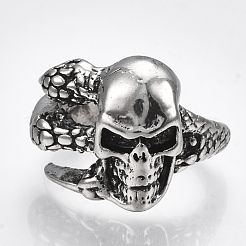 Alloy Cuff Finger Rings&nbsp;RJEW-T006-47