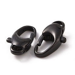 イオンプレーティング（IP）304ステンレススチールカニカン  電気泳動黒  15x8x4.5mm  穴：1mm.&nbsp;STAS-F109-01B