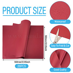 20Pcs Waterproof Gift Wrapping Paper&nbsp;DIY-TAC0016-72A-02
