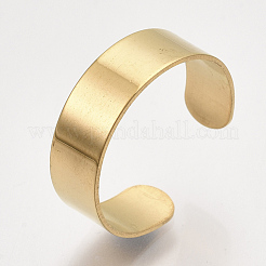 304 Stainless Steel Cuff Rings&nbsp;STAS-T045-22A-G