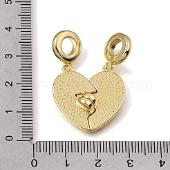 Brass Enamel European Dangle Charms&nbsp;KK-E802-07G