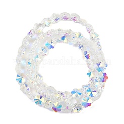 Electroplate Glass Beads Strands&nbsp;EGLA-B011-01A-AB02