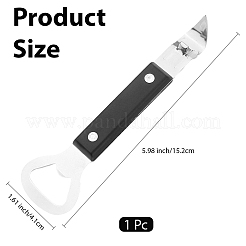 430ステンレスボトルオープナー  プラスチック製のハンドル付き  ステンレス鋼色  152.5x41x18mm&nbsp;AJEW-WH20018-113