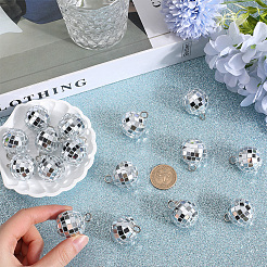 24Pcs Mirror Ball Reflective Ball Pendants&nbsp;AJEW-SC0002-62