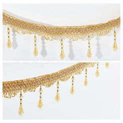 Polyester Braided Tassel Lace Trim Ribbons&nbsp;DIY-WH0308-536
