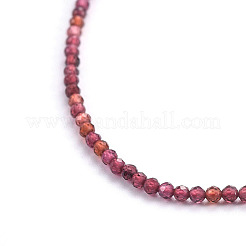 Natural Garnet Beaded Necklaces&nbsp;NJEW-F245-A10
