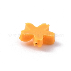 花不透明樹脂カボション  ジュエリー作りのための  オレンジ  7x7.5x2mm&nbsp;LS-FIND-WH0034-98D