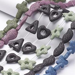 Natural Lava Rock Beads Strands&nbsp;G-P193-M