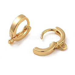Brass Earring Findings&nbsp;KK-O100-02A-G