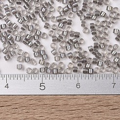 MIYUKIデリカビーズ  シリンダー  日本製シードビーズ  11/0  （db1772)スパークリングピューターライニングクリスタルAB  1.3x1.6mm  穴：0.8mm  約20000個/袋  100 G /袋&nbsp;SEED-J020-DB1772
