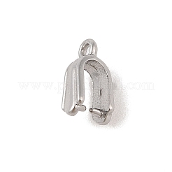 変色しない304ステンレススチール製アイスピックピンチベイル  ステンレス鋼色  10.5x4mm  穴：1.2mm  ピン：0.8mm&nbsp;STAS-Z058-01P-08