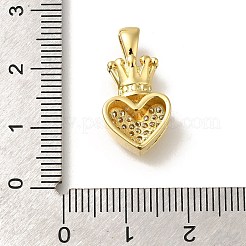 Rack Plating Brass with Cubic Zirconia Pendants&nbsp;KK-Z086-07G
