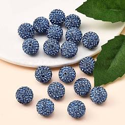 Pave Disco Ball Beads&nbsp;LS-RB-Q195-14mm-2