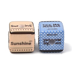 Opaque Printed Acrylic Beads&nbsp;AC-CBAC57E-09