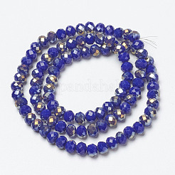 Electroplate Opaque Glass Beads Strands&nbsp;EGLA-A034-P4mm-H13