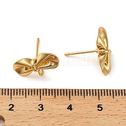 Brass Stud Earring Findings&nbsp;KK-P285-07G