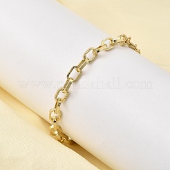 Brass Cable Chains Bracelet for Women&nbsp;BJEW-A065-05G