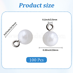 100Pcs Plastic Charms&nbsp;FIND-CY0001-52