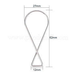 スチール天井吊りフック  オフィスディスプレイボードハンガーフック  ステンレス鋼色  62x27mm&nbsp;STAS-BC0002-16P