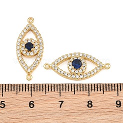 Brass Micro Pave Cubic Zirconia Connector Charms&nbsp;LS-CU-CBAB719-01G
