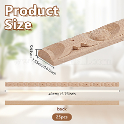 25Pcs Wood Ceiling Molding&nbsp;AJEW-OC0016-05F