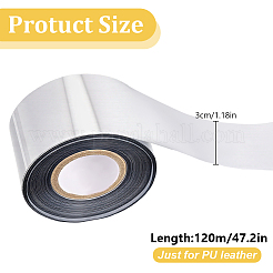 120m アルマイト箔押し用紙  DIYクラフト  銀  34.5mm&nbsp;DIY-WH0308-860A