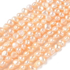 Natural Cultured Freshwater Pearl Beads Strands&nbsp;PEAR-C004-21F