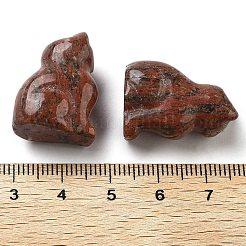 天然ゴマジャスパー彫刻人形  ホームオフィスのデスクトップ装飾用  猫  10.5~13x16~18x21.5~23.5mm&nbsp;DJEW-L023-B02