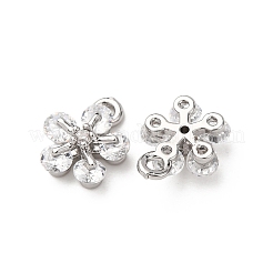 Brass Micro Pave Cubic Zirconia Pendants&nbsp;ZIRC-L105-04A-P