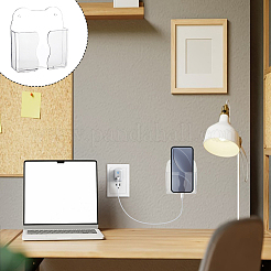 ペット用プラスチック製携帯電話ホルダー  長方形  鉄と  ゴールドカラー  透明  104x93x27mm&nbsp;AJEW-WH0481-94