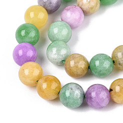 Dyed Natural Quartz Beads Strands&nbsp;G-T139-8mm-94