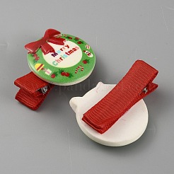 Cute Christmas Acrylic Alligator Hair Clips&nbsp;PHAR-WH0013-03K