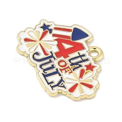 Independence Day Alloy Enamel Pandants&nbsp;FIND-M083-05J-G