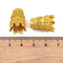 真鍮のビーズコーン  鉛フリー＆カドミウムフリー  コーン  ゴールドカラー  20x14mm  穴：6mm&nbsp;KK-G502-02G