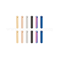 12Pcs 6 Styles 304 Stainless Steel Pendants&nbsp;STAS-BC0003-85