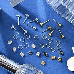 Iron Ball Stud Earring Findings & Ear Nuts & Open Jump Rings&nbsp;IFIN-YW0003-69