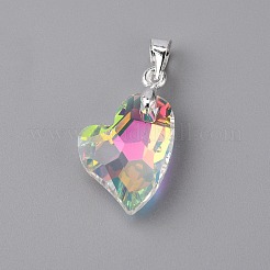 Electroplate Glass Pendants&nbsp;FIND-TAC0009-67S-02