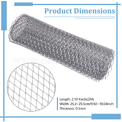 ナイロンメッシュレース生地  花嫁のベールの装飾用  ブラック  25.2~25.5x0.03cm  約2m / pc&nbsp;DIY-WH0530-83A