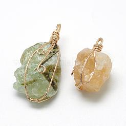 Natural Mixed Stone Pendants&nbsp;G-R435-19