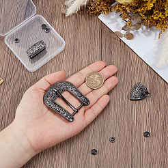 1Pc Belt Alloy Buckle Sets&nbsp;FIND-GF0008-76B