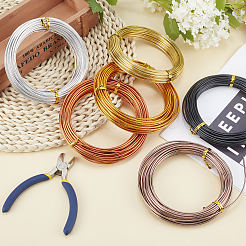 6 Rolls 6 Colors Round Aluminum Craft Wire&nbsp;AW-PH0002-23