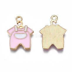 合金エナメルチャーム  カドミウムフリー＆ニッケルフリー＆鉛フリー  ライトゴールド  服  ミックスカラー  21.5x15.5x1.5mm  穴：1.8mm&nbsp;ENAM-N054-76