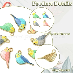 20Pcs 4 Colors Alloy Pendants&nbsp;ENAM-YW0009-44