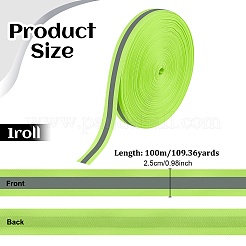 Reflective Polyester Ribbons&nbsp;SRIB-WH0011-476