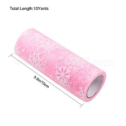 Snowflake Deco Mesh Ribbons&nbsp;OCOR-P010-G05