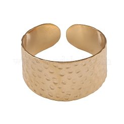 Ion Plating(IP) 304 Stainless Steel Open Cuff Rings for Women&nbsp;RJEW-G285-62G