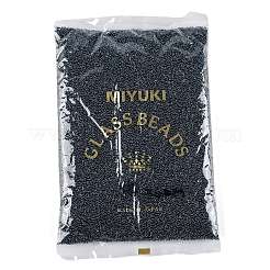 MIYUKIラウンドロカイユビーズ  日本製シードビーズ  15/0  （rr362)ルビー裏地付きエメラルド光沢  1.5mm  穴：0.7mm  約250000個/ポンド&nbsp;SEED-G009-RR0362