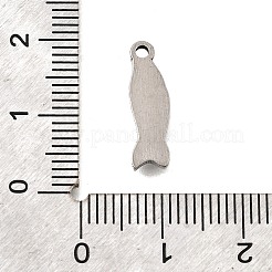 304ステンレスペンダント  変色防止  魚  16.5x5.5x1.5mm  穴：1.5mm&nbsp;STAS-H477-02B-P
