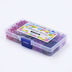 Round Transparent Crackle Glass Beads&nbsp;CCG-X0008-01-6mm