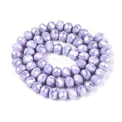 Opaque Baking Paint Glass Beads Strands&nbsp;EGLA-N006-010A-B04-01